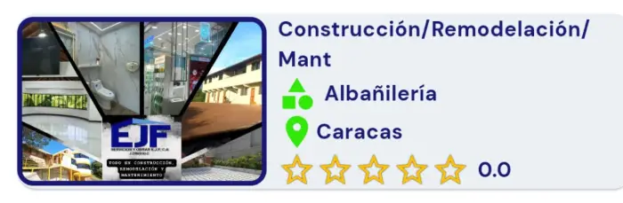 construccion y remodelacion en caracas